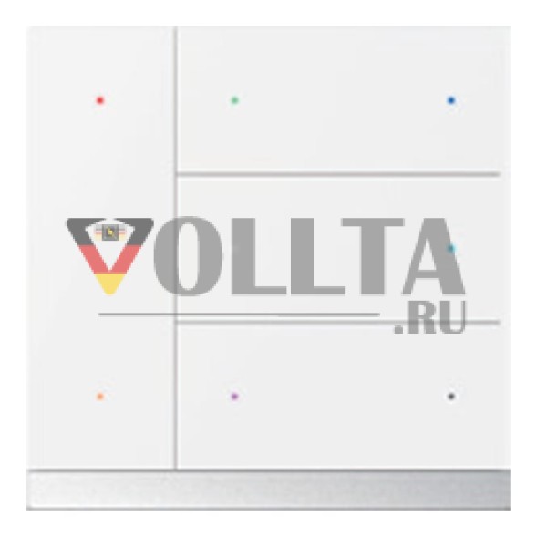 GVS 88188421 KNX сенсорная кнопка WALTZ | 4-канальная, алюминий | белая