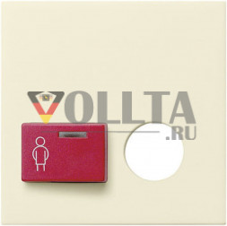 Gira 023201 System55 кнопка вызова, крышка, цвет: кремово-белый, тон:глянец