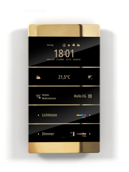 ENERTEX 1177-01-gl KNX контроллер комнаты MeTa2 | Premium | настоящее золотое покрытие