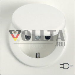 Gira 045440 S-Color SCHUKO-розетка  16А, цвет:чисто белый, тон:глянец