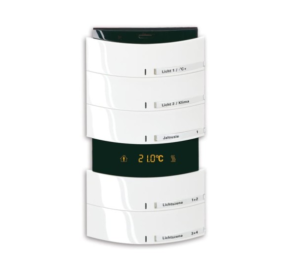 Элемент управления Busch-Jaeger 6321/58-24G 5/10-позиционный, с ИК-интерфейсом и RTR, Busch-triton® студийный белый глянцевый