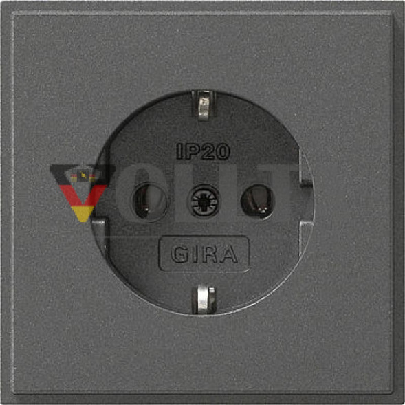 Gira 018867 TX44 SCHUKO-розетка  16А, без защиты от детей цвет:антрацит