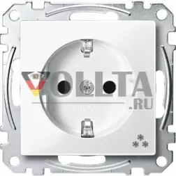 Schneider серия: Merten MEG2355-0319 System M SCHUKO-розетка 16А, c символом морозильная камера цвет:полярная белизна, тон:глянец