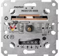 MERTEN MEG5135-0000 поворотный диммер вставной 60-1000 Вт/ВА