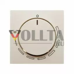 Berker 11378922 S1 Центральная панель с регулирующей кнопкой для регулятора числа оборотов, крышка, цвет: кремово-белый, тон:глянец