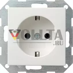 Gira 046603 System55 SCHUKO-розетка 16А, без защиты от детей цвет:чисто белый, тон:глянец