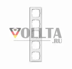 Busch-Jaeger 2515-214K-102 Reflex SI, Linear рамка пятерная цвет: альпийский белый