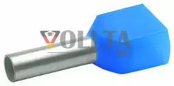 Klauke 873/10 Двойной наконечник 2x 2,5mm изолированные, цвет: голубой 100 штук