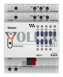 Theben 4940240 Активатор переключателя HM 6 T KNX FIX1 актуатор отопления 6-позиционный