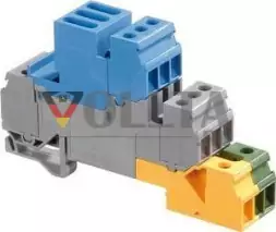 Монтажная клеммная колодка ABB D4/6.LNTP3 4мм30А,18мм
