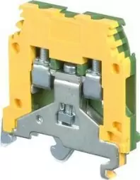 Клеммная колодка защитного проводника ABB M4/6.P 4мм6мм, зелено-желтая