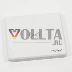 EVOline Square80/ 1x Qi/ 1x блок питания/ 1x зарядное устройство USB/ 1x кабель RJ45/ Белый