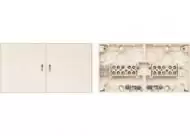 MERTEN 521044 Коробка для подключения устройств с тремя отделениями UP+AP полярно-белый