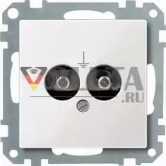 MERTEN 290419 розетка для выравнивания потенциалов полярно-белый глянцевый System M