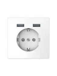 MERTEN MEG2366-6034 с USB-зарядным устройством антрацитовая системная розетка SCHUKO