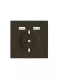 MERTEN MEG2366-6052 с зарядным устройством USB Moccamet. Syst.Design розетка SCHUKO