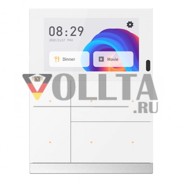GVS 88188438 KNX контроллер комнаты WALTZ TOUCH+ PAD | 4-позиционный, алюминиевый | белый