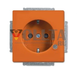 Вставка розетки Busch-Jaeger 20 EUCBL-14-84 SCHUKO®, с контрольной светодиодной подсветкой оранжевого цвета RAL 2004