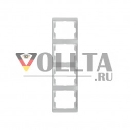 Berker 13430069 Arsys рамка четверная вертикальная, цвет:полярная белизна, тон:глянец