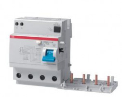 ABB Stotz-Kontakt DDA204 A S-63/0.5, блок FI для S204 4P, тип A, 63A, 500мА, селективный, 2CSB204201R4630