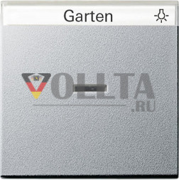 Gira 067026 System55 контрольный-выключатель света/датчик, крышка, цвет: алюминевый