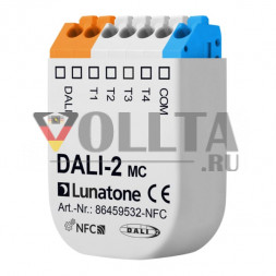 LUNATONE 86459532-NFC DALI-2-app MC кнопочная муфта NFC 4 входа 