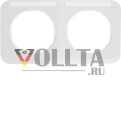 Berker 10122179 Рамка с полем для этикетки полярно-белый, глянцевый Berker R.1
