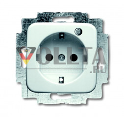 Busch-Jaeger 2310EUGL/VA-214-11 Reflex SI, SCHUKO-розетка  16А, цвет: альпийский белый