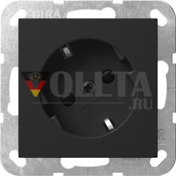 Gira 4418005 30°+SH System 55 sw с розеткой SCHUKO