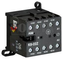 ABB Stotz-Kontakt K6-22Z-01, миниатюрный вспомогательный контактор 24 В 40-450 Гц, GJH1211001R0221