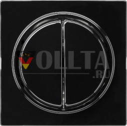 Gira 012847 S-Color Клавишный переключатель 10А, переключатель/выключатель цвет: черный, тон:глянец