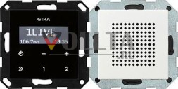 Gira 228003 радиоприемник скрытого монтажа RDS System 55 чисто-белый