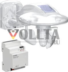 Датчик погоды Gira 514600 + блок управления погодой REG KNX метеостанция