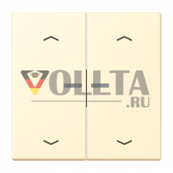 Jung BTLC17102P201 Кнопка JUNG HOME 2-позиционная, со стрелками, серия LS, белая
