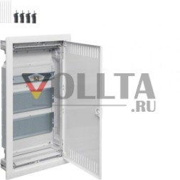 Распределитель Hager VH36NWB с полой стеной Volta VDI 3-рядный