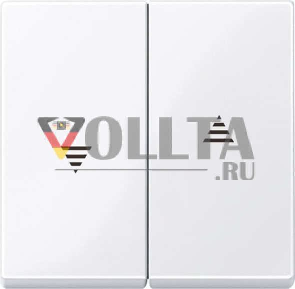 Schneider серия: Merten 432425 System M Кнопка выключатель для рольставней, крышка, цвет:белый, тон:глянец