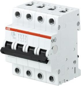 ABB Stotz-Kontakt S204-B100, Автоматический выключатель B-Char., 6кА, 100А, 4П, 2CDS254001R0825