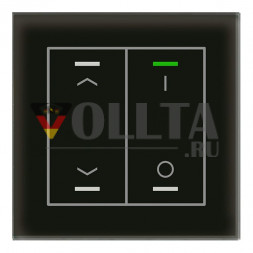 MDT BE-GTL2TS.C1 сенсорная кнопка KNX UP черная глянцевая 2ф 4п