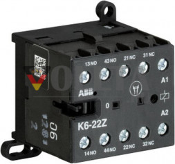 Миниатюрный вспомогательный контактор ABB Stotz-Kontakt K6-22Z-22 60 В 40-450 Гц, GJH1211001R2222