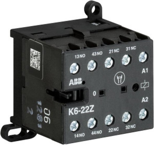 Миниатюрный вспомогательный контактор ABB Stotz-Kontakt K6-22Z-22 60 В 40-450 Гц, GJH1211001R2222