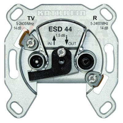 Kathrein 274418 BK- Розетка TV,2x портовая, проходная розетка ESD44