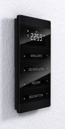 Контроллер комнаты ENERTEX 1157-01-sw KNX | Premium | черный анодированный