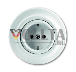 Busch-Jaeger 20 EUJ-64 SCHUKO® розетка скрытого монтажа студия белая