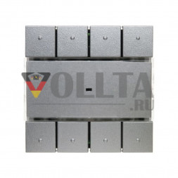 Berker 75164683 B3,B7,S1 четверная цвет: алюминевый, тон: матовый