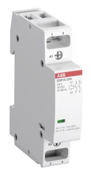 ABB Stotz-Kontakt ESB16-20N-01, установочный контактор 16 А, 2НО/0НЗ, 24 В переменного/постоянного тока, 1SBE111111R0120