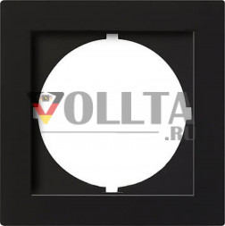 Gira 028147 S-Color Рамка промежуточная/Адаптер  цвет: черный, тон:глянец