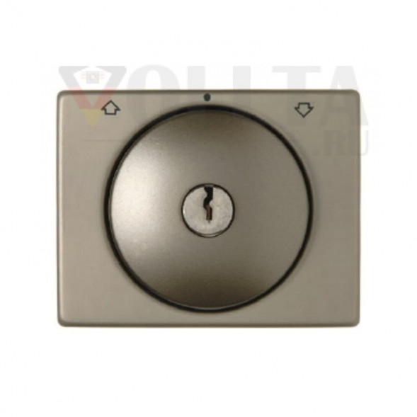 Berker 10790401 Arsys Жалюзи-панель переключателя с замком крышка, ключ извлекается в трех положениях цвет: светло-бронзовый