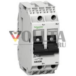 Schneider Electric GB2DB16 2-полюсный автоматический выключатель 10,0 А