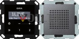 Gira 228028 радиоприемник скрытого монтажа RDS System 55 антрацит
