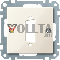 Merten 467744 System M D-Subminiatur Buchse цвет: кремово-белый, тон:глянец